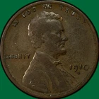 1910-S Lincoln Wheat Cent Very Fine VF Coin #39415