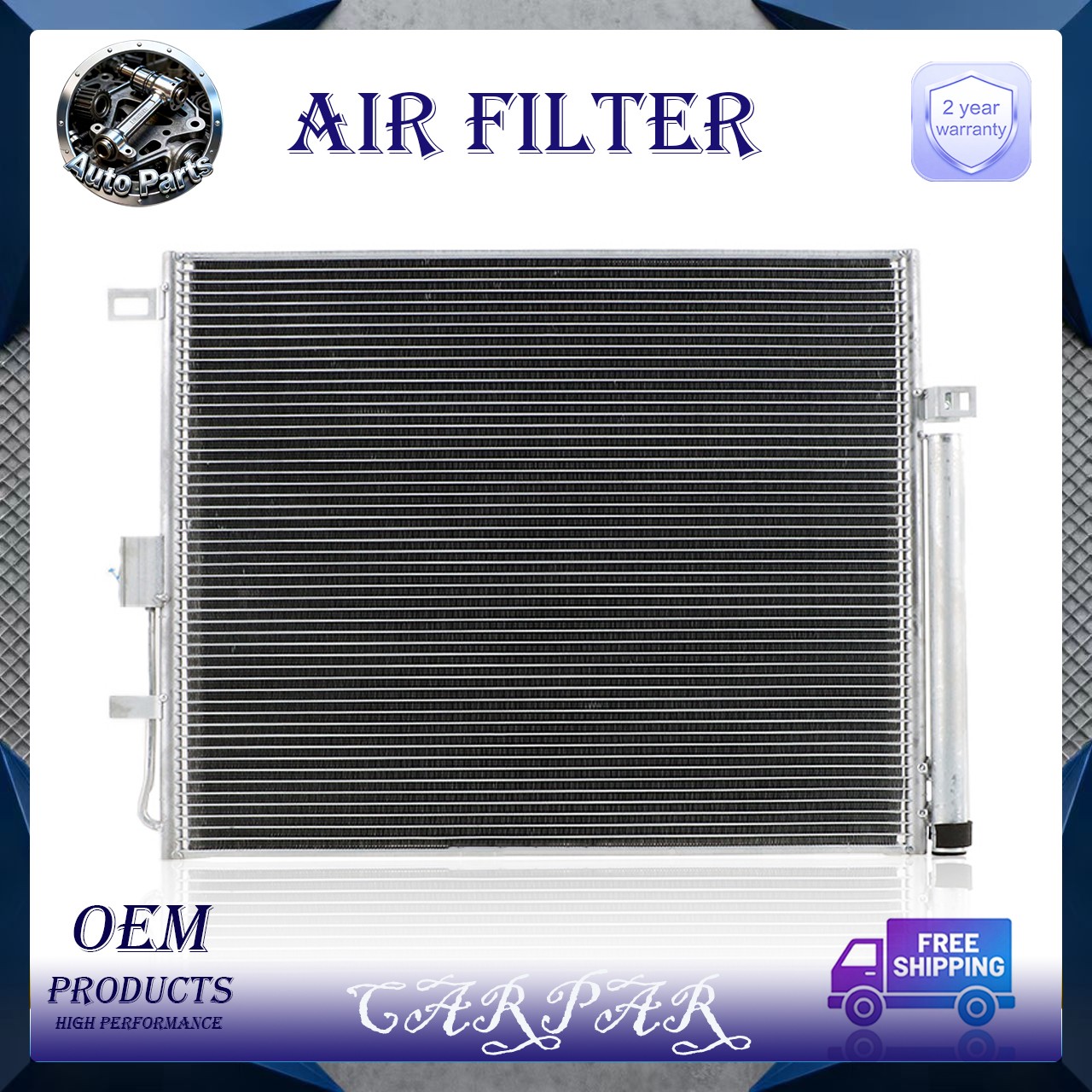 Air Conditioning A/C Condenser for 2015-2020 Dodge Jeep Durango Grand