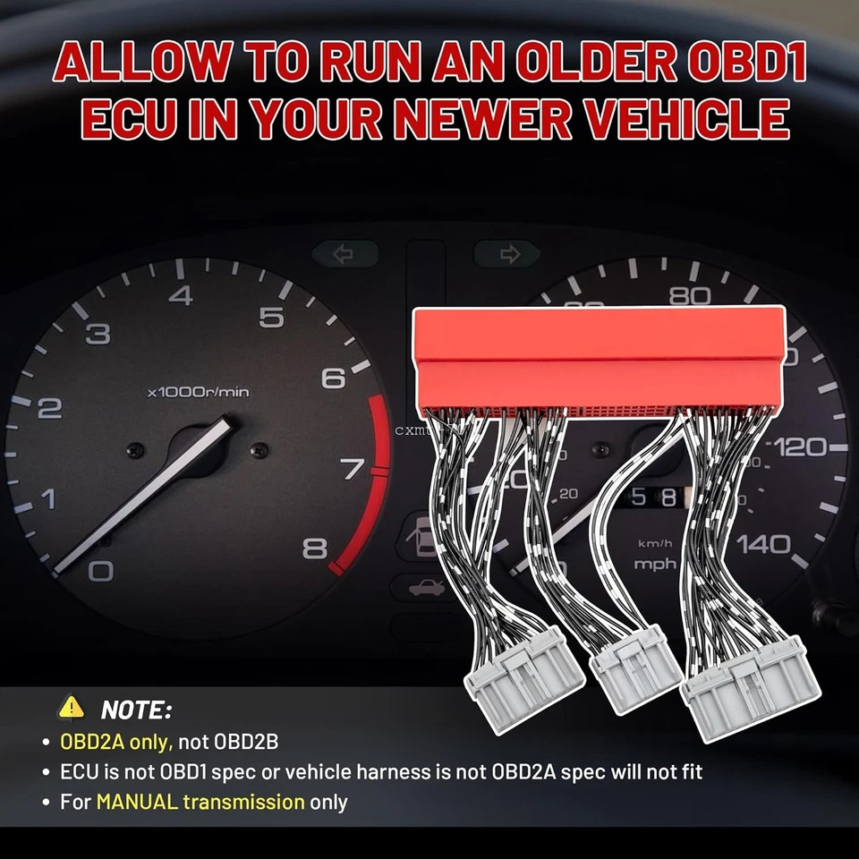 Arnés adaptador ECU OBD2A a OBD1 para Honda Civic Prelude Accord Acura Integra Foto 4 de 4