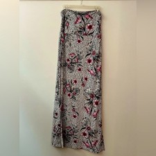 $95 NWT White House Convertible Maxi Dress Skirt M Cheetah Animal Floral