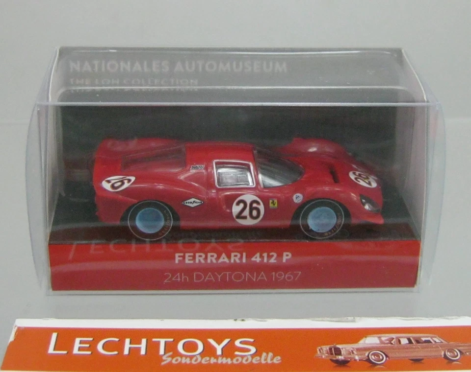 Wiking 1:87, Ferrari 412 P, rot, 24h Daytona 1967, Loh Collection Sondermodell