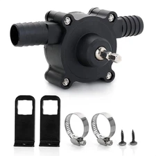 Portable Electric Drill Pump for Water and Liquid Transfer - Self-Priming Hand P