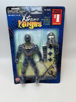 Vintage Sunco Xtreme Ninja 2002 Poseable Action Figure W/ Weapons SEALED