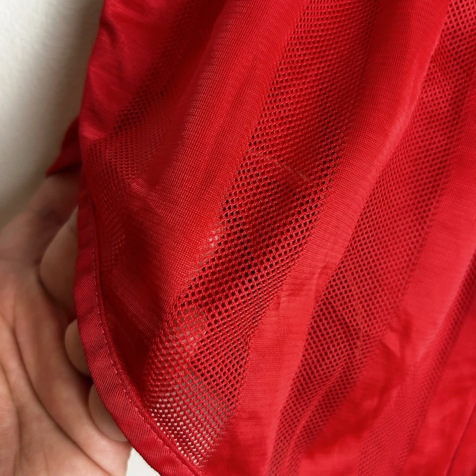 Винтажный Nike красный сетки Nike PR короткий высокий вырез размер: XS - Изображение 3 из 4