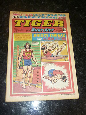 TIGER & SCORCHER - Year 1976 - Date 21/02/1976 - Inc Leeds United FC Team Poster
