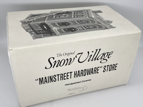 Dept 56 Mainstreet Hardware Store 51535 5153-5 Snow Village 1990 Read RARE - Picture 8 of 10