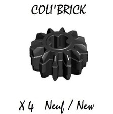 Lego 32270 - 4x Engrenages / Technic gear 12 tooth - Noir / Black - lot kg NEW