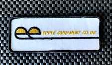 EPPLE EQUIPMENT CO EMBROIDERED SEW ON ONLY PATCH DRILLING TOOLS MACHINES 5" x 2"