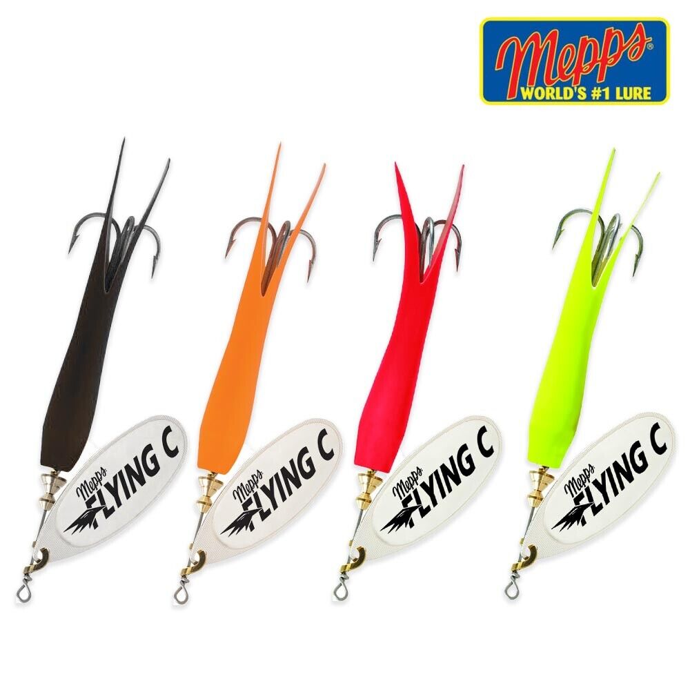 Mepps Aglia Flying 'C' Spinners - Sea Game Predator Fishing -All Sizes &  Colours