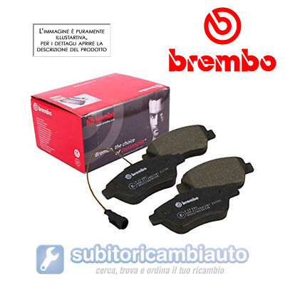 Pastiglia Freno Anteriore Brembo P 10 003 – Conforme ECE-R90, Con Indicatore Usura Acustico, Per Sistema Mando