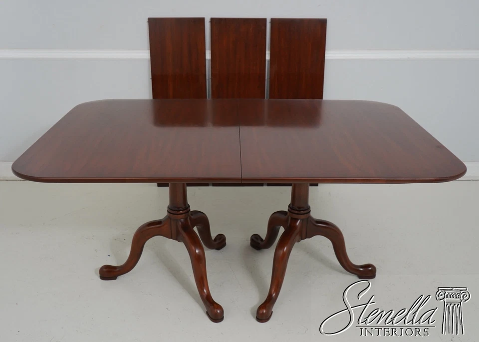 L66034: Mesa de comedor con pedestal Henkel Harris Cherry Foto 2 de 4
