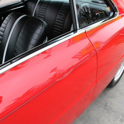 55-57 Chevrolet 2-Door Hardtop Door Flipper Nylon Bumpers & Stops, Pair