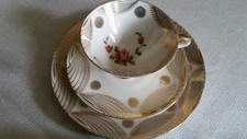 Piatto, tazza e piattino da dessert Winterling Marktleuthen Bavaria da collezione anni '50