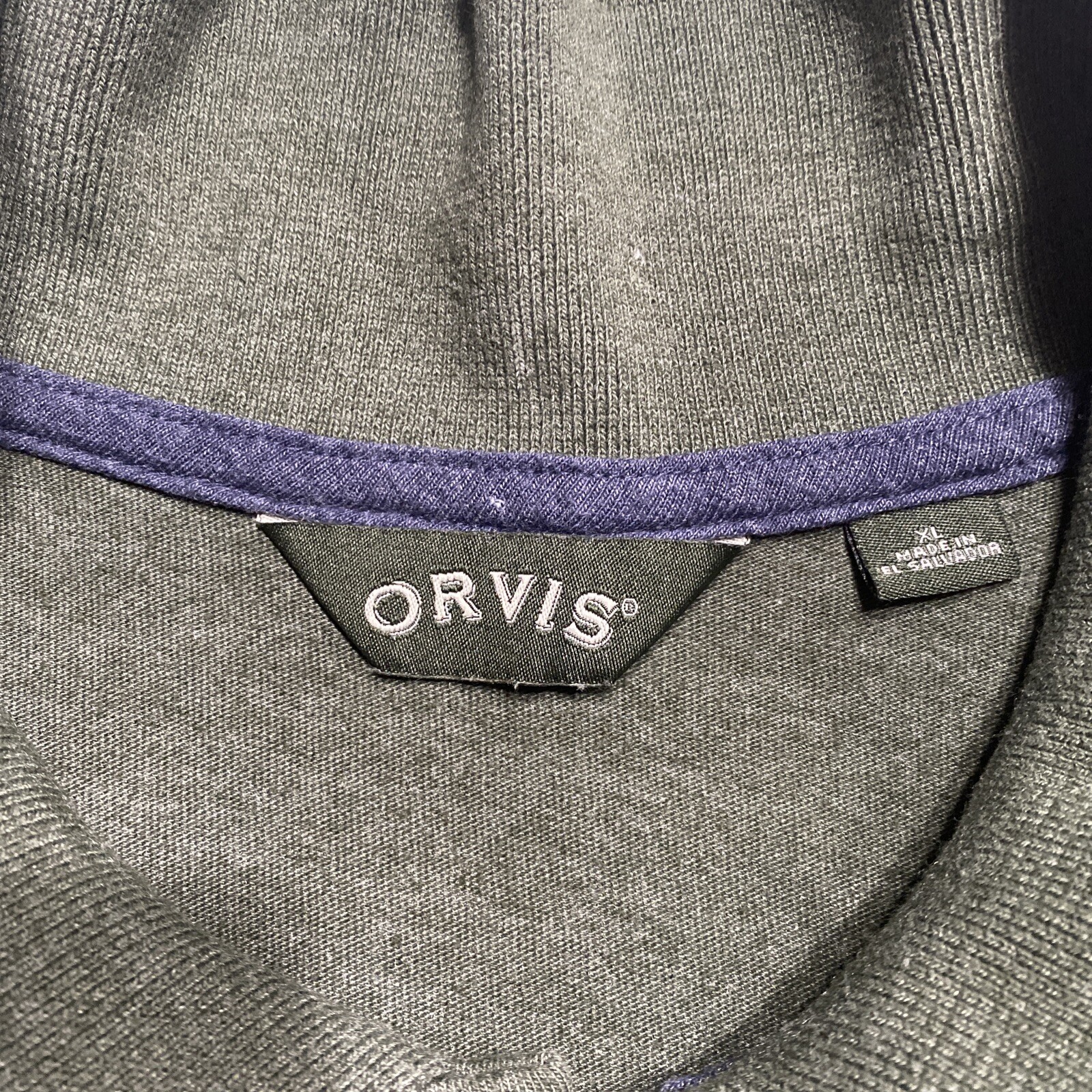 ORVIS 2 Button Long Sleeve Pullover Collared Knit… - image 4