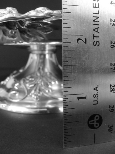 J E CALDWELL FLORAL REPOUSSÉ STERLING SILVER COMPOTE TAZZA 1898 w/ Provenance - Picture 9 of 12