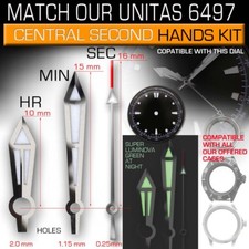 HANDS FOR MOVEMENT ETA UNITAS 6497-1 CENTRAL SECOND, HR/MIN/SEC