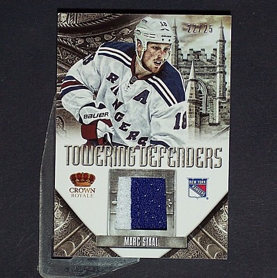 MARC STAAL 22/25  2012/13 Crown Royale Towering Defenders #TDST New York Rangers