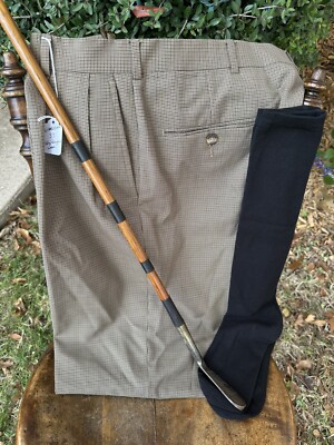 Golf knickers 32 33 WIMBLEDON! Micro-tic! NEW Long Knicker Socks