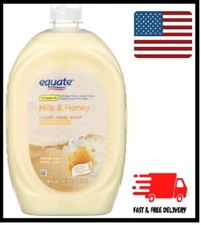 Equate Liquid Hand Soap, Milk & Honey, with Moisturizers, 50 fl oz,