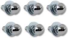 6 47-87 Chevy C10 Truck Premium Chrome Frontrear Bumper Bolts High Dome