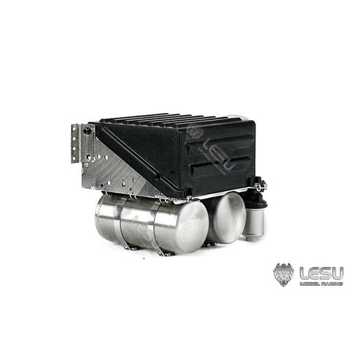 LESU Metal Battery Tank Equipment Box DIY Part For 1/14 RC FE VM Tractor Truck - Picture 3 of 9
