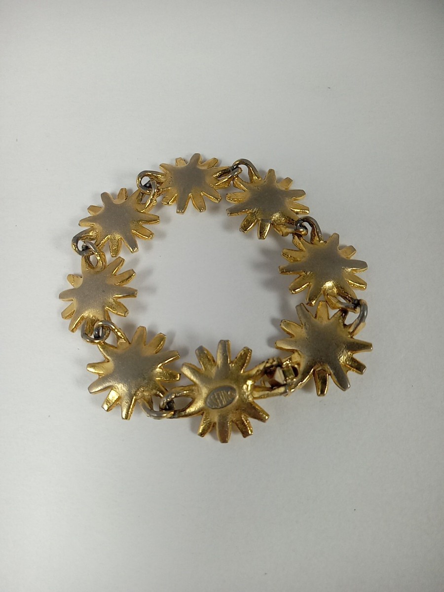 Vintage Weiss Sunny Daisy Enamel Chain Link Belt Necklace Rare Vintage Weiss Sunny Daisy Enamel Chain Link | Mercari main image 4