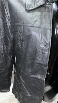 Sportables Genuine Leather Jacket Used Women Size S/M Black LLD20
