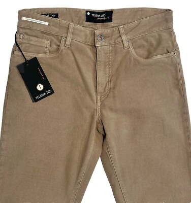 $425 NEW TELERIA ZED ITALIAN JEANS CUT 5 POCKET PANTS 40 FITS 38 VINTAGE WASH