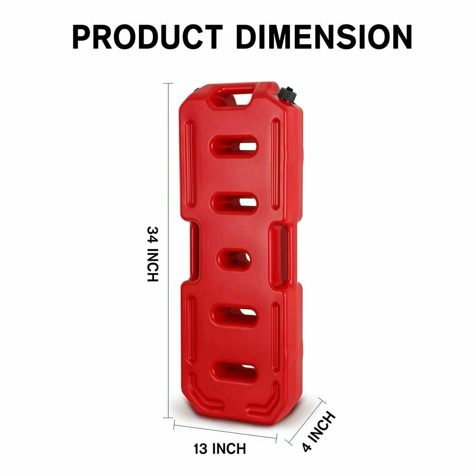 Tanque de reserva lata 20L combustível gasolina recipiente 5 galões/bloqueio SUV ATV caminhão carro - Imagem 3 de 4