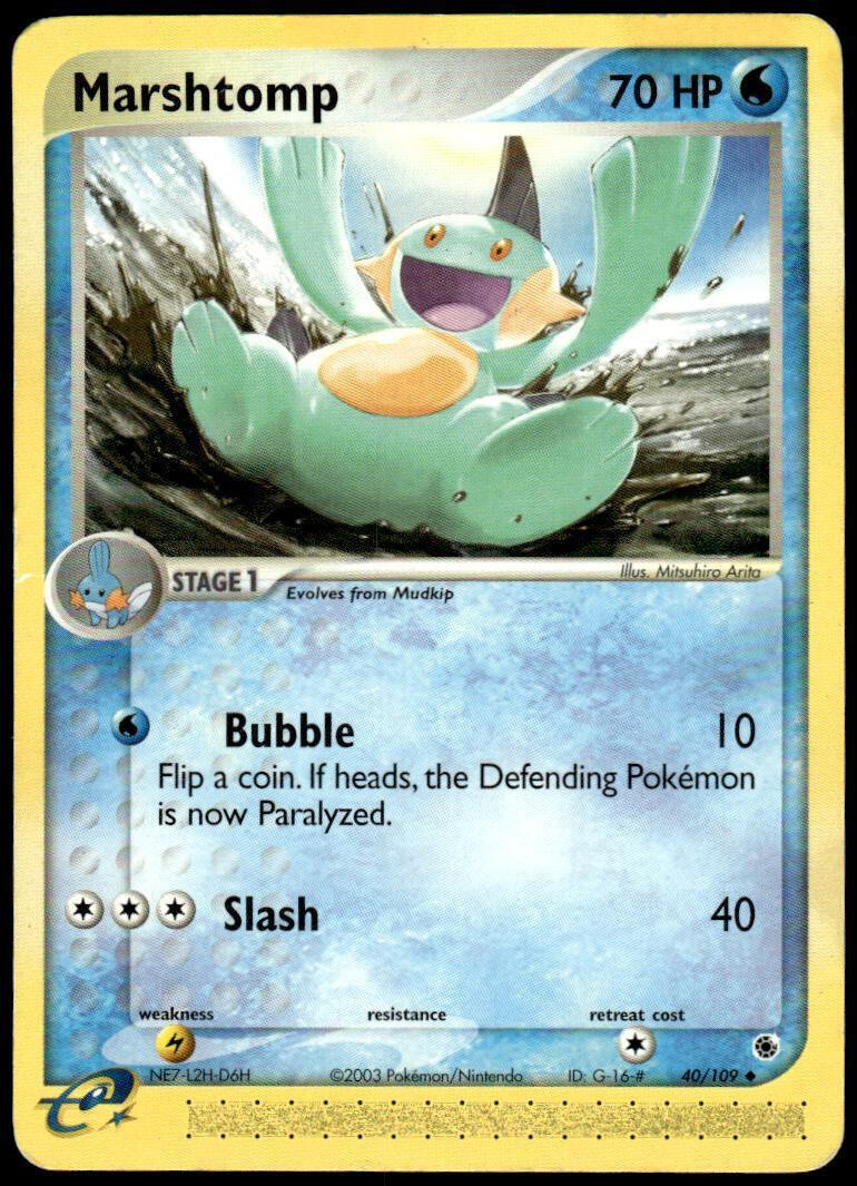 Pokemon Marshtomp - LP - EX Ruby & Sapphire (40/109)