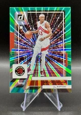 2022-23 Panini Donruss Pascal Siakam Green Laser Holo #23 Toronto Raptors