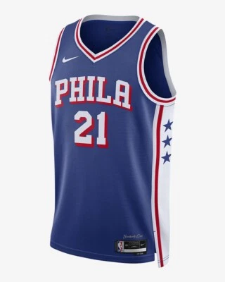 Philadelphia 76ers Herren Trikot NBA ICON Edition 21 EMBIID Neu Alle Größen UK