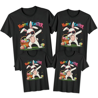 Family Bunny Dab Happy Easter T-Shirt Tee Festival Urlaub passendes Outfit #ED