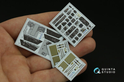 Quinta Studio 1/48 F/A-18F early Interior Details on 3D Decal for Hobby Boss