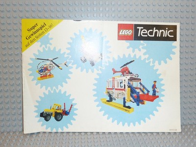 LEGO  Katalog Heft Catalog Gear Technic 105313-D c86detec von 1986 C34
