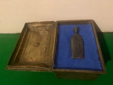 Item - Medieval figure, Priest, & Brass box with religious themes