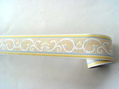 Bordüre selbstklebend 6cmx5m Kyoto yellow/blue gelb/blau 61348 (1 Bordüre)