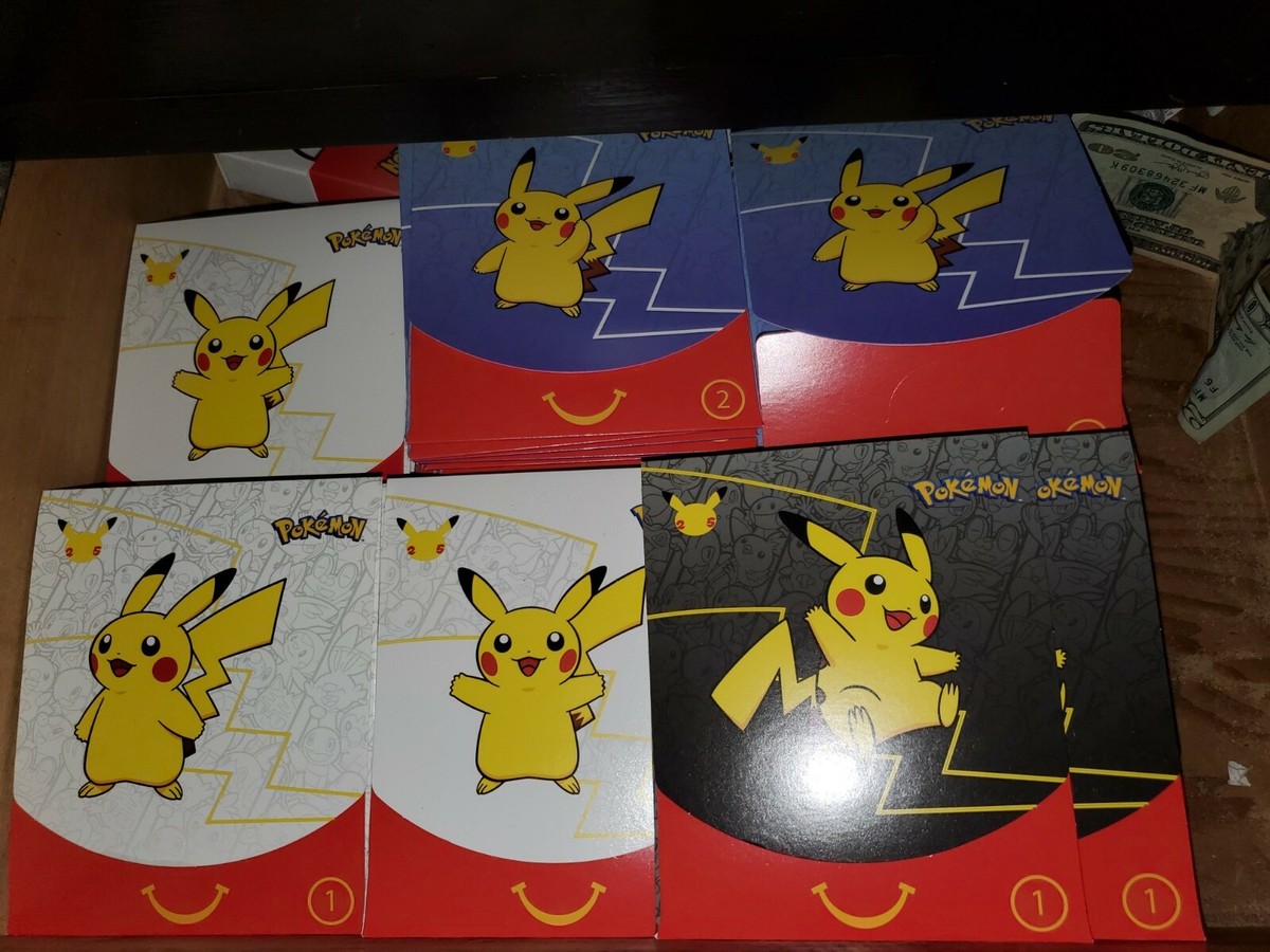 Pokemon 25th Anniversary McDonalds 2021 Promo Sealed Pack In Hand