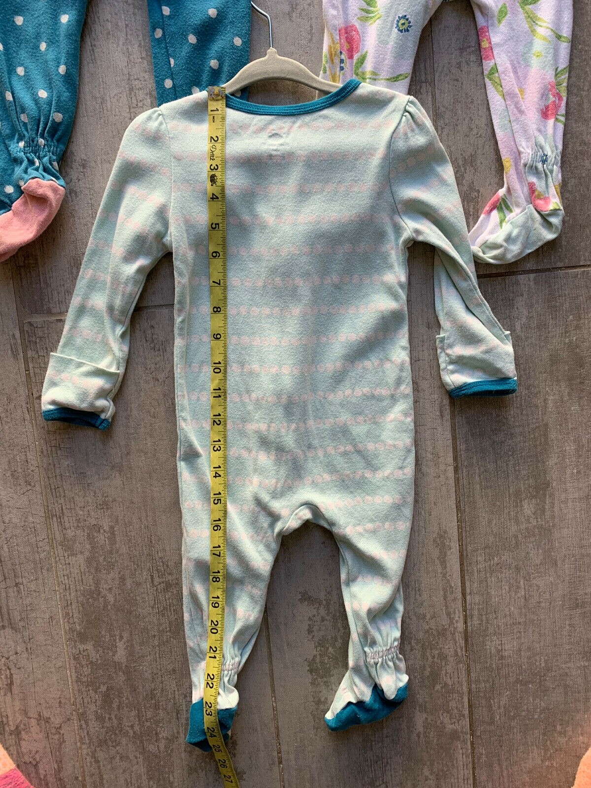 CLOUD ISLAND Baby Girl Sleep & Play One Piece Outfit Footed Boho 3 Piece 69m eBay