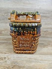 1950s McCoy USA Wishing Well Porcelain Cookie Jar w/ Lid  10” Tall Vintage