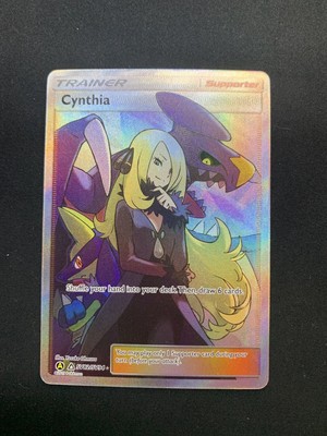 CYNTHIA Pokemon Card Hidden Fates SHINY FULL ART Ultra Secret Rare SV82/SV94 | eBay