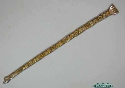 Vintage Iraqi Style Silver Brass Torah Pointer Yad 1950 - Picture 1 of 4