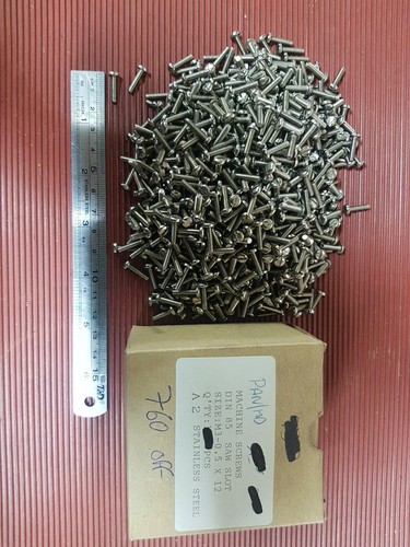 M3 x 12 Pan Head Machine Screw Stainless Steel 760off - Picture 1 of 5