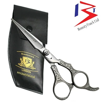 BEAUTYTRACK JAPANISCHE EDELSTAHL 6,0 ZOLL SILBER FRISEURSCHERE + ETUI