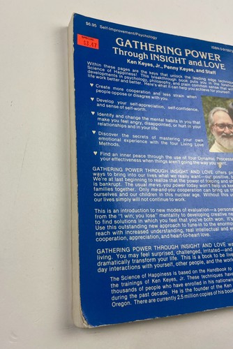 Gathering Power Through Insight and Love Paperback Penny Keyes 1st Ed 1987 -Good - Picture 5 of 7