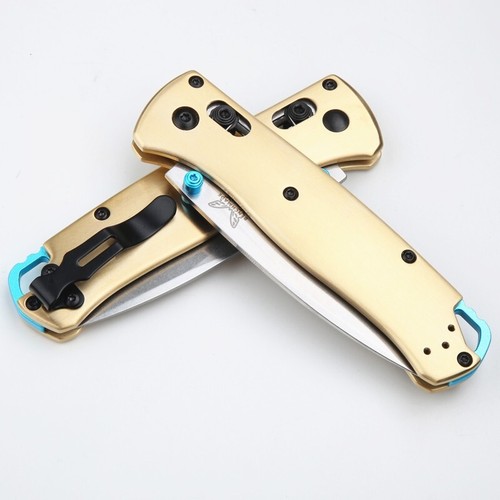 7.4" 535 Pocket Folding Knife Tool Edc D2 Blade Copper Handle - Picture 9 of 9