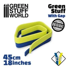 Green Stuff Resine Verte Putty Tape 45cm/18inches with Gap (2-part epoxy putty)