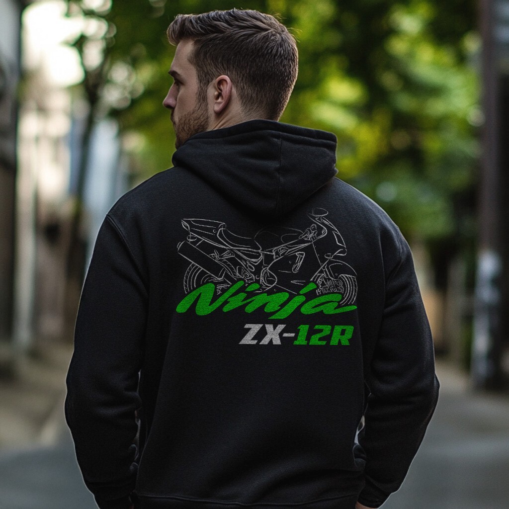 Kawasaki Ninja ZX-12R 2000–2006 - Motorcycle Hoodie Pullover