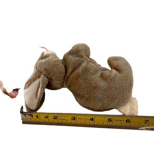 Ty Beanie Baby 1996 Nibbly Bunny Original Collectible Plush Toy Brown Retired a - Picture 16 of 16