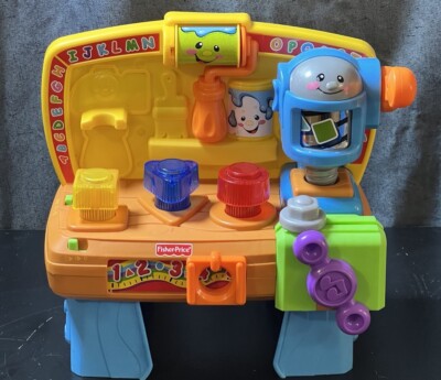 Fisher Price Laugh and Learn Interactive Tool Bench Lights Sounds